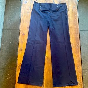 Navy Blue Sailor Style Pants, super lightweight and flattering fit, size 10.